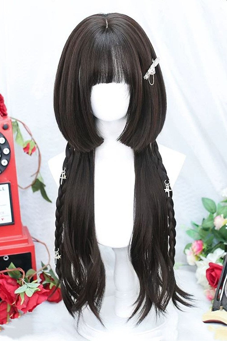 Brown Black Sweet Lolita Jellyfish Hair Daily Wig