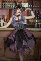 Purple [Seven Deadly Sins: Lust] Multi-Layered Irregular Gothic Lolita Jsk Dress