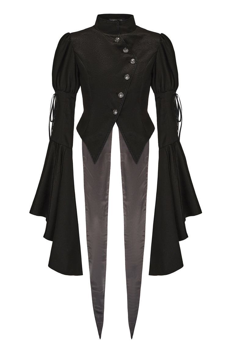 Black [Eternal Dark Portrait] Long Sleeves Vintage Elegant Prince Handsome Ouji Lolita Coat