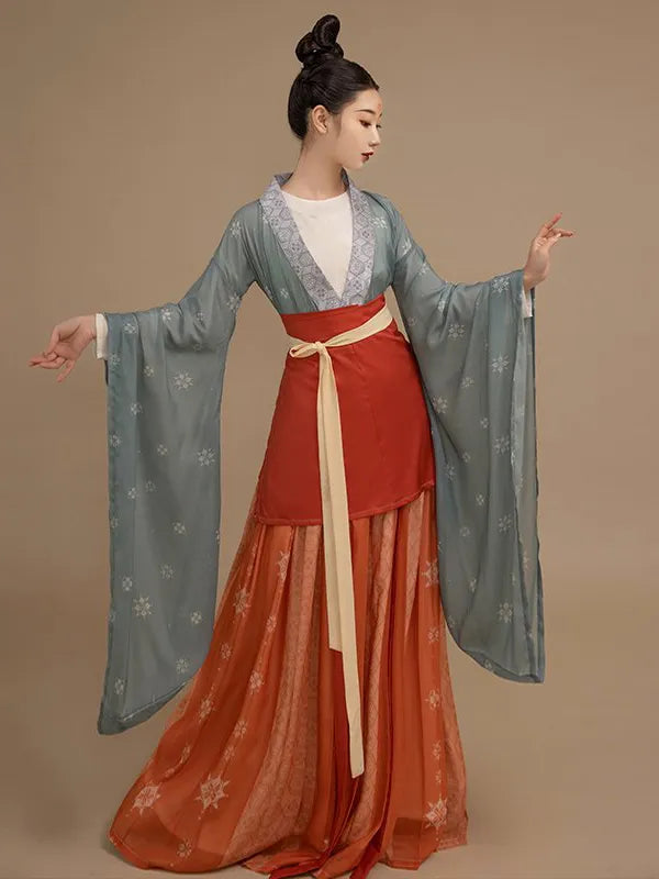 Chinese Ancient Hanfu With Large Sleeves
