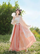 Elegant Song-style chinese dress pleated Hanfu skirt