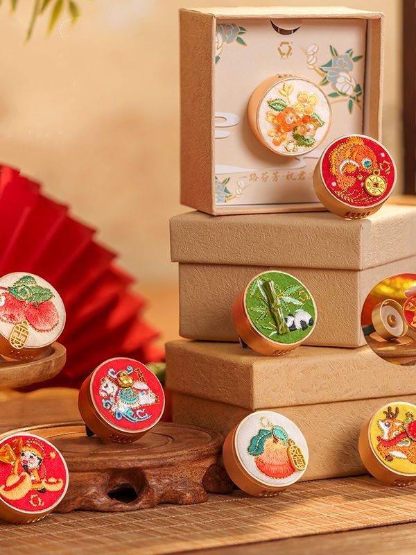 Chinese Embroidered Car Sachet Cute Air Vent Fragrance Charm