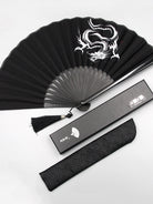 Chinese Folding Fan Men’s Domineering Black Dragon Fan