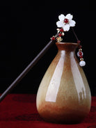 Chinese Style Hairpin Handmade Wooden Hair Fork Women