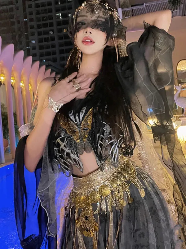 Chinese Hanfu Dance Dunhuang Style Feitian Dress