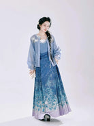 Chinese hanfu dresses 2025 new mamian skirt set, modern Ming style for women