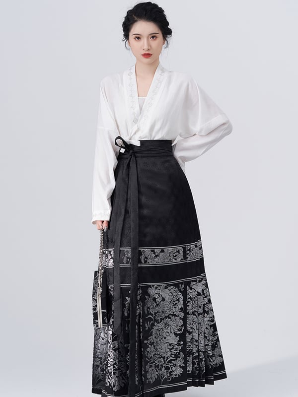 Chinese Hanfu Mamianqun Set Daily Hanfu Dress