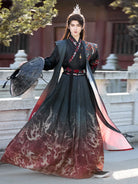 Chinese outfit male embroidered Hanfu costume for performance and cosplay