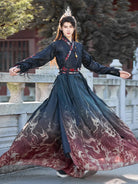 Chinese outfit male embroidered Hanfu costume for performance and cosplay