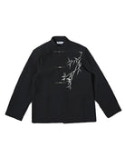 Chinese Style Tang Suit men’s jacket with traditional frog buttons and relaxed modern design