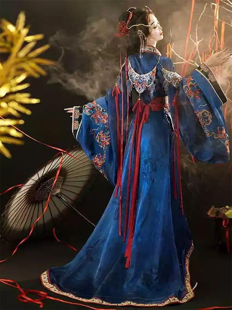 Chinese Traditional Clothing Hanfu | Warring States Cross-Collar Robe