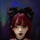 Strange Sugar - Plush Gothic Lolita KC with Cat Ears