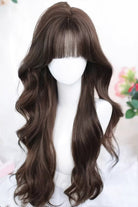 Ash Brown Big Wavy Curls Effortless Chic No-Prep Sweet Lolita Wig