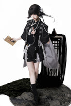 Black [The Strange End of the Immortal Sect] Sleeveless Chinese Style Ouji Lolita Set