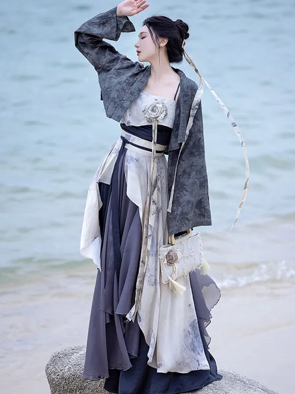 Daily Chinese Outfit Song Style Modern Hanfu Dress