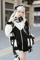 [Wing Light Machinery] Long Sleeves Print Jirai Kei Cool Coat 4 Colors