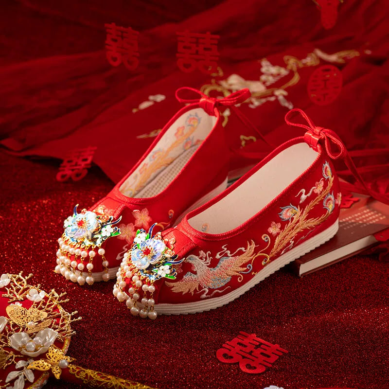 Rongyan Traditional Chinese Bridal Hanfu Shoes