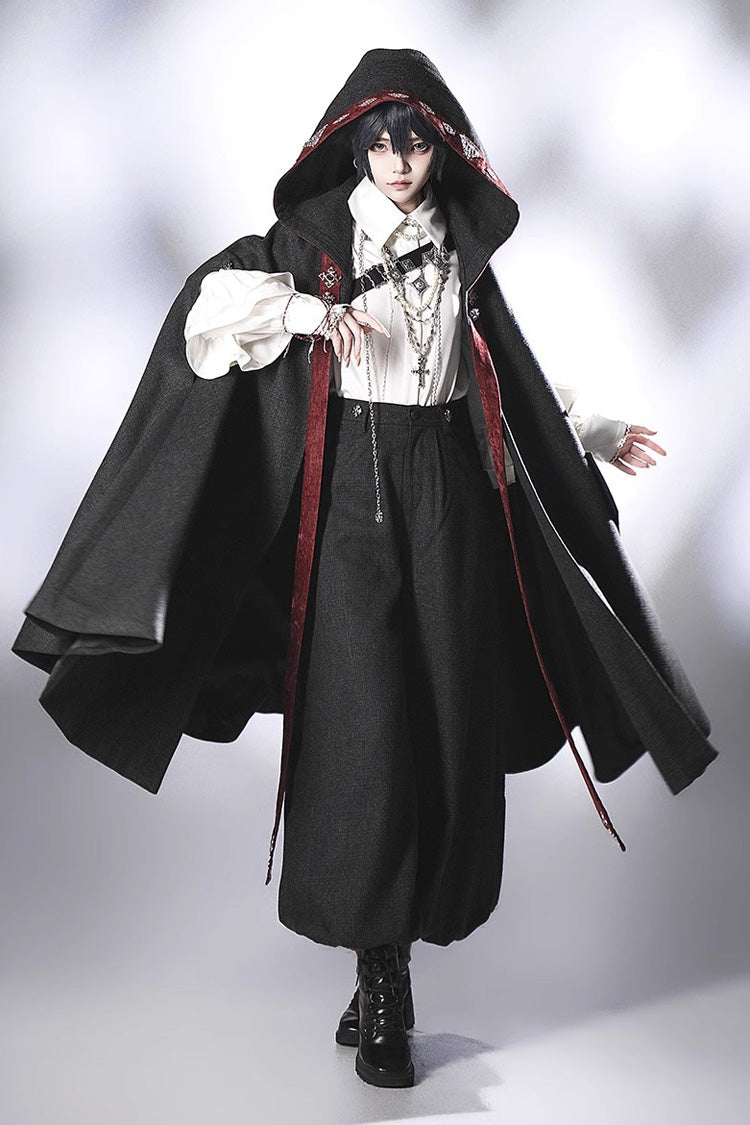 Black [Sacred Vow] Vintage Elegant Prince Handsome Ouji Lolita Pants
