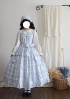 Loveheart - Solid Classic Lolita JSK Dress, Tiered Hem