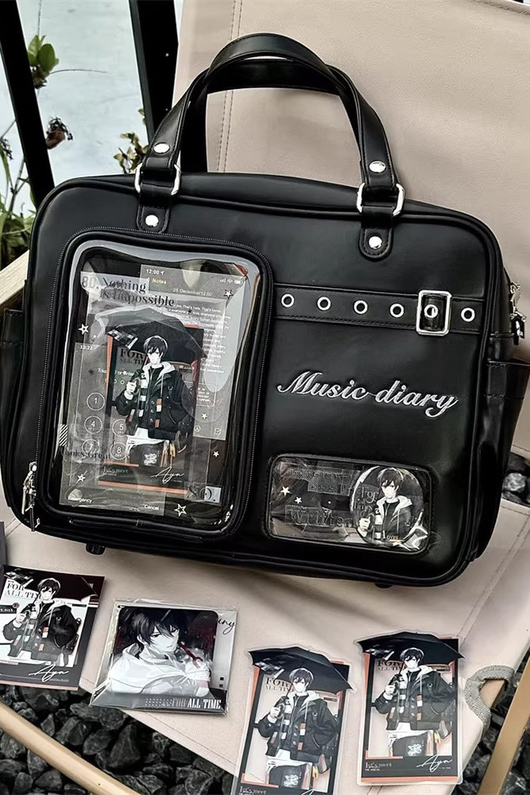 Classic Large Capacity Embroidered Crossbody Lolita Itabag 3 Colors