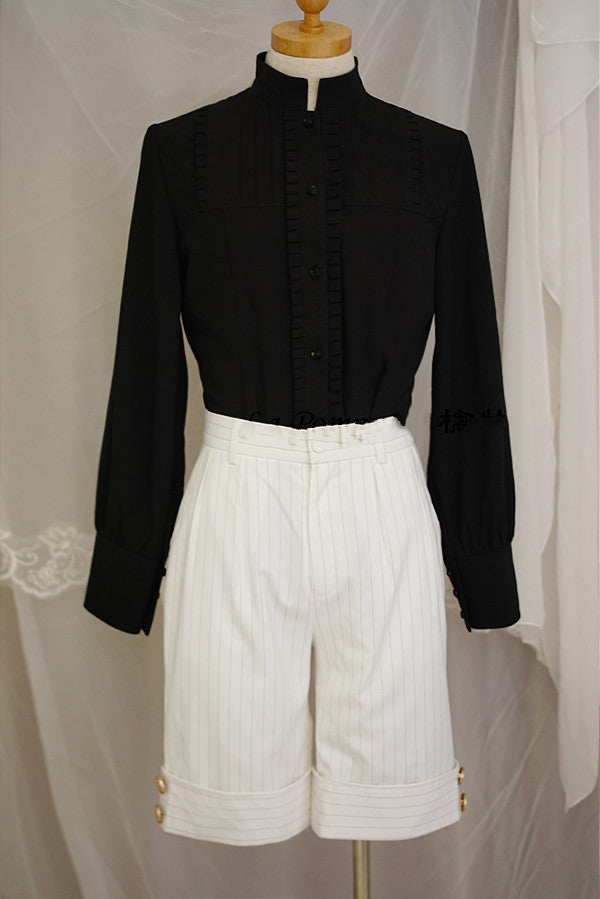 Ouji Lolita Stripes Middle Length Shorts