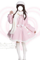 [Winter Sonata] Long Sleeves Ruffle Bowknot Sweet Elegant Princess Lolita Coat 2 Colors