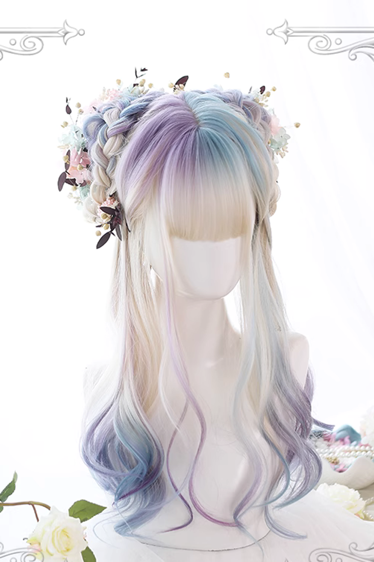 Multicolor Gradient Long Curly Sweet Lolita Wigs