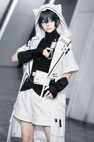White [White Cat] Functional Style Ouji Fashion Prince Handsome Lolita Cat Ears Coat