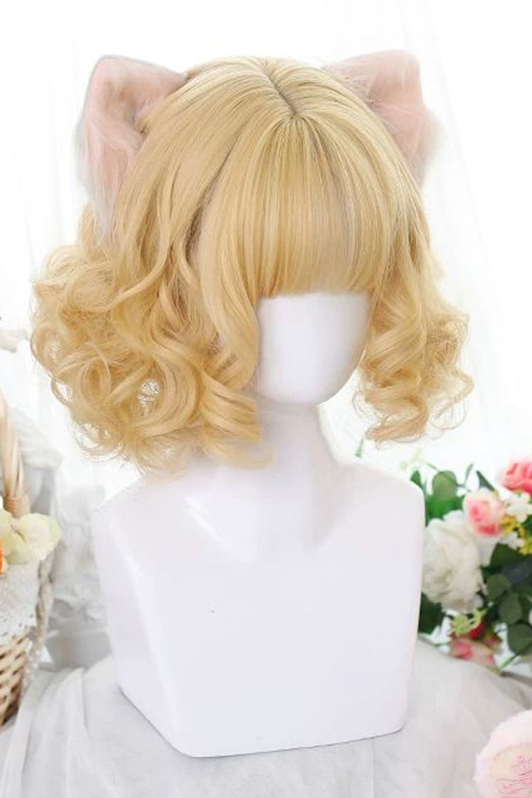 Natural Small Curls Short Sweet Lolita Wig 3 Colors
