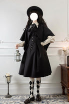Black Night Raven Magic Metal buttons Gothic Lolita Dress