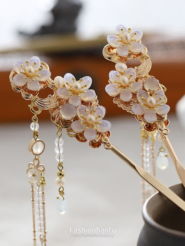 Fashion Hanfu Asian Hair Pins Handmade Original Retro Step Shaking