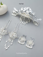 Fashion Hanfu Chinese Silver Hair Accessories Empress Princess Hairpins Wedding Party