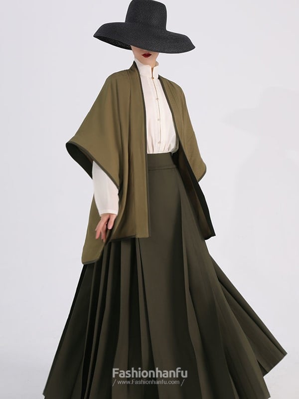 Fashion Hanfu Chinese Work Outfit Moedern Hanfu Dress Female