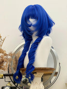 Blue Gothic Lolita Wig, Layered Curly Style