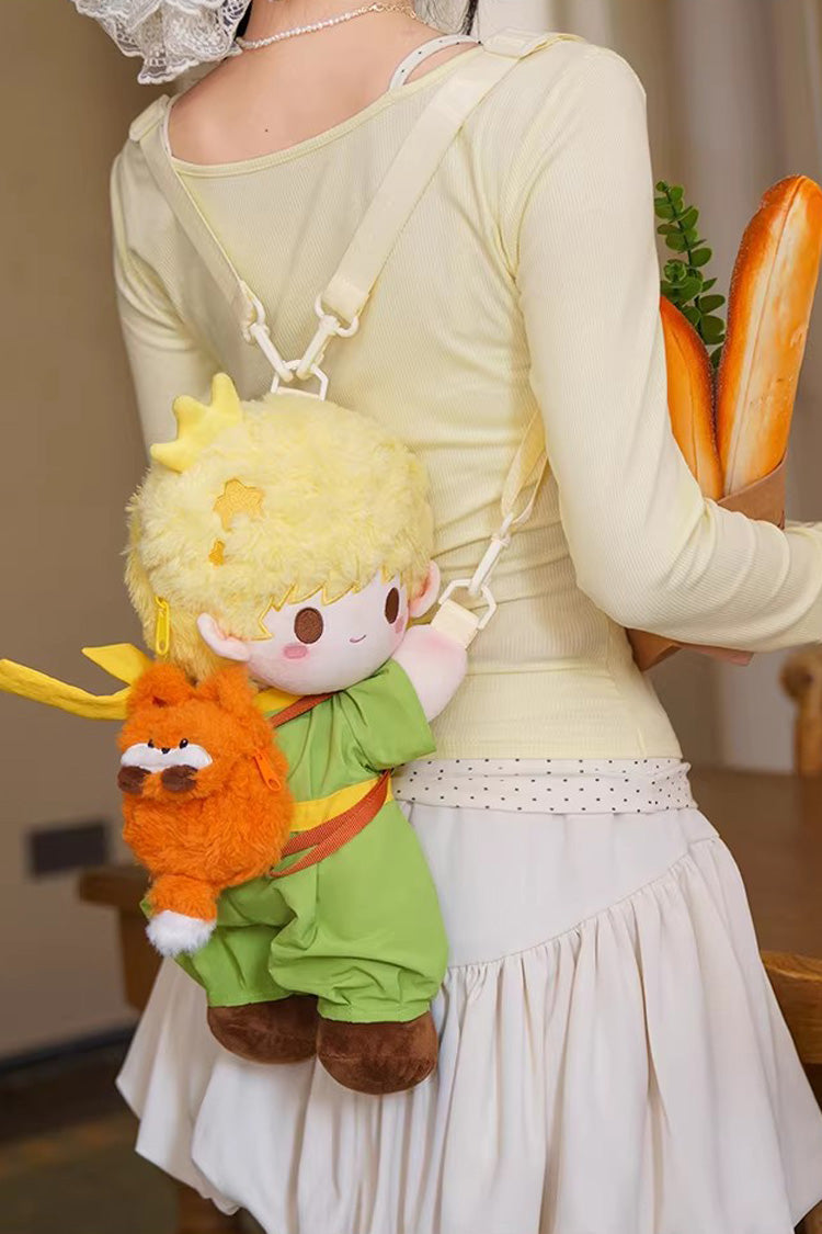 Green [The Little Prince] Cute Plush Toy Sweet Lolita Lying-Down Backpack
