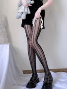 Gothic Lolita Fishnet Tights, Plus Size Friendly