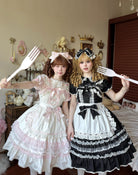 Little Dessert Chef - Old School Lolita JSK Dress, Cream-Like Ruffle