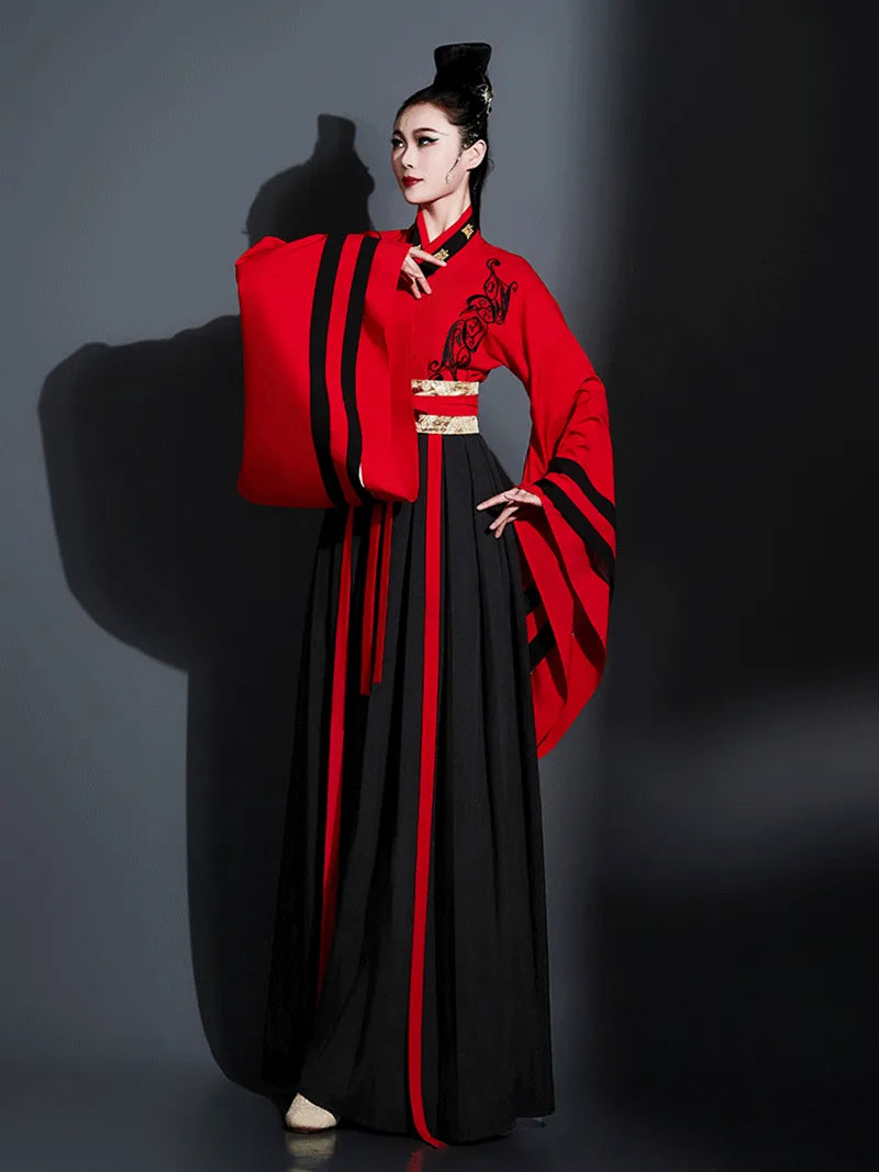 Elegant female hanfu costume for dance, performance, cosplay, and traditional Chinese cultural events