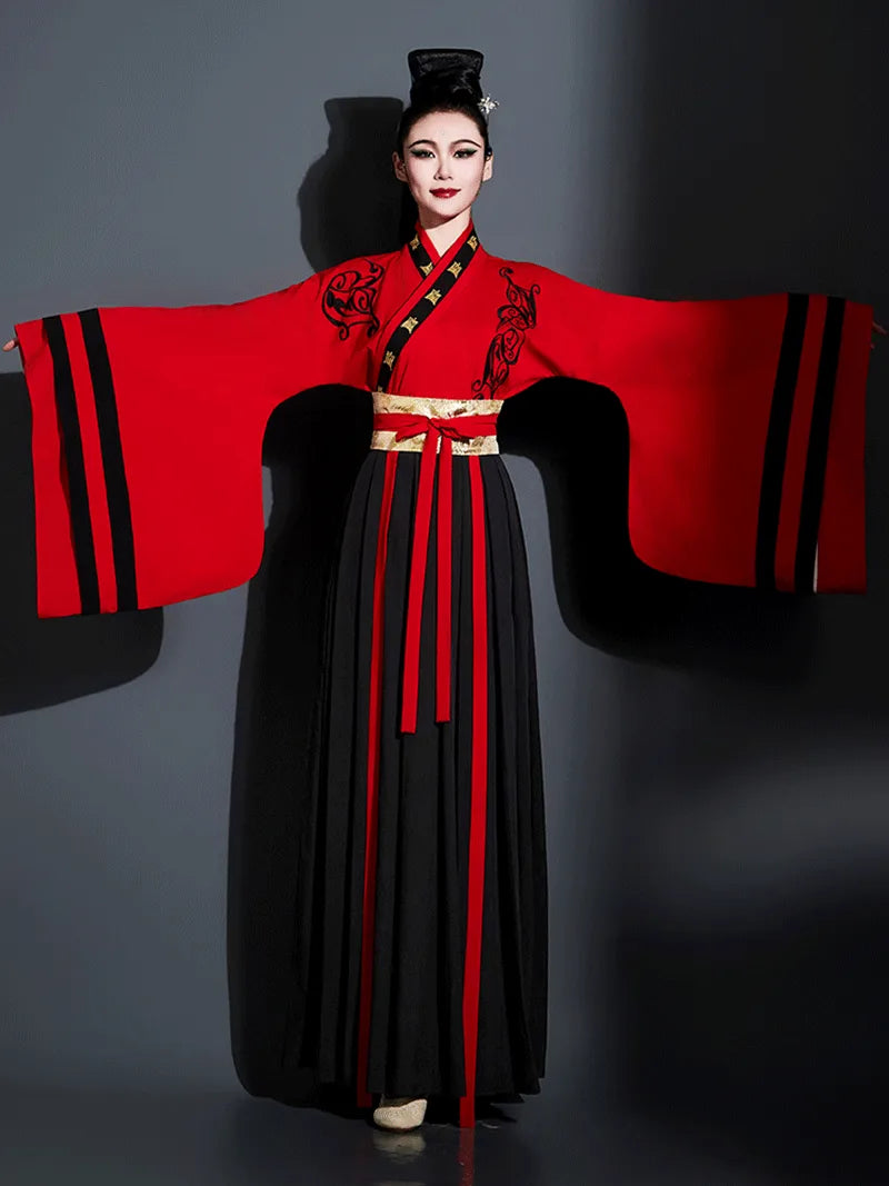Elegant female hanfu costume for dance, performance, cosplay, and traditional Chinese cultural events