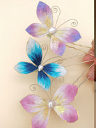 Flower Pins For Hair Ancient Butterfly Silk Hairpin