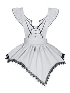 Goth Lolita triple-layer embroidered OP dress in dark autumn style, perfect for elegant daily wear and cosplay