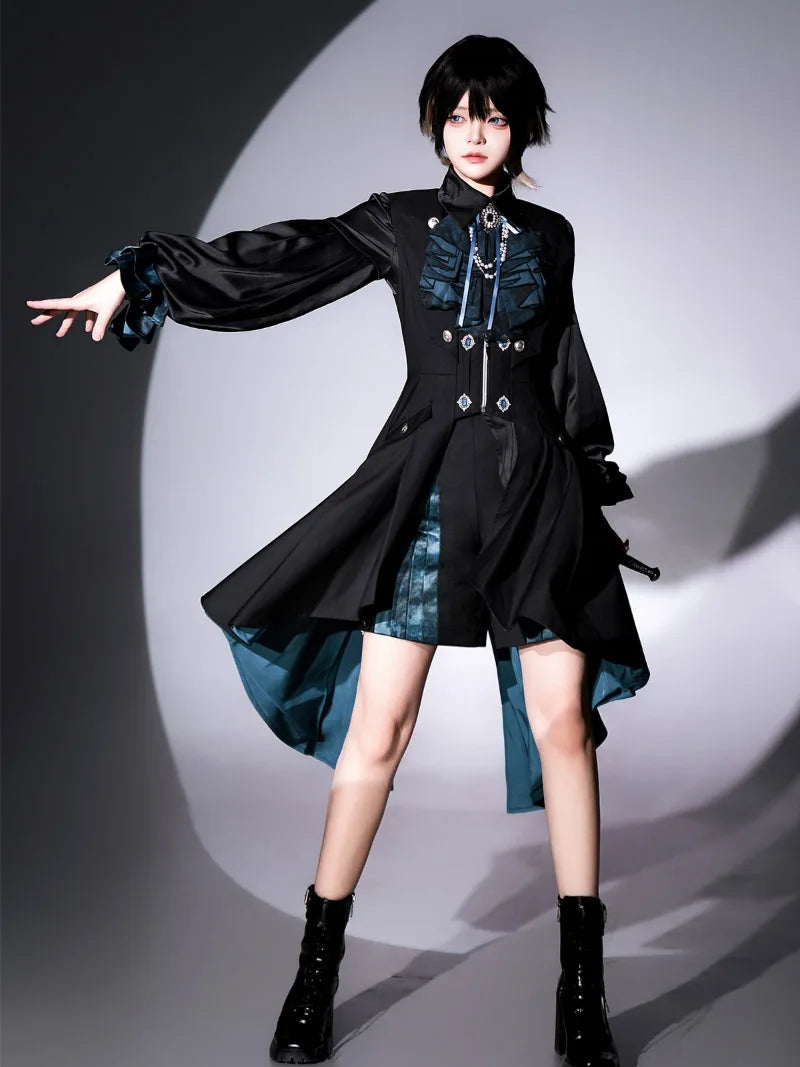 Ruffled Gothic Lolita Dresses featuring dark colors, lace accents and classic Lolita silhouettes