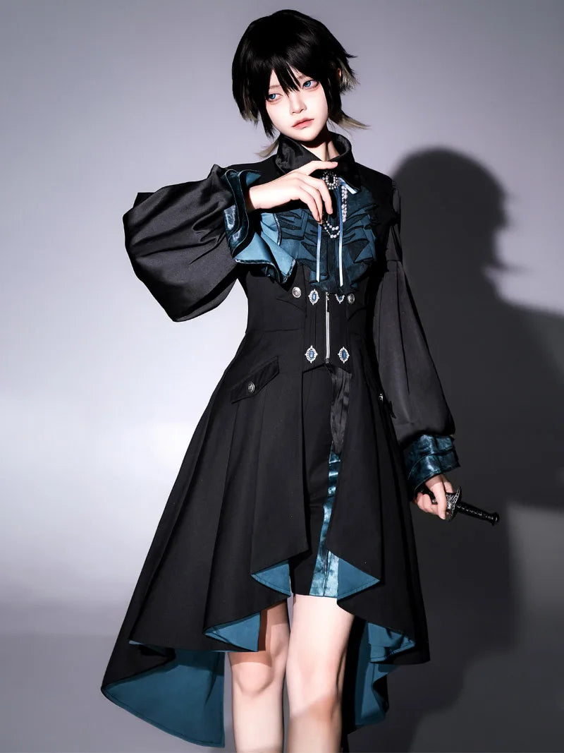 Ruffled Gothic Lolita Dresses featuring dark colors, lace accents and classic Lolita silhouettes
