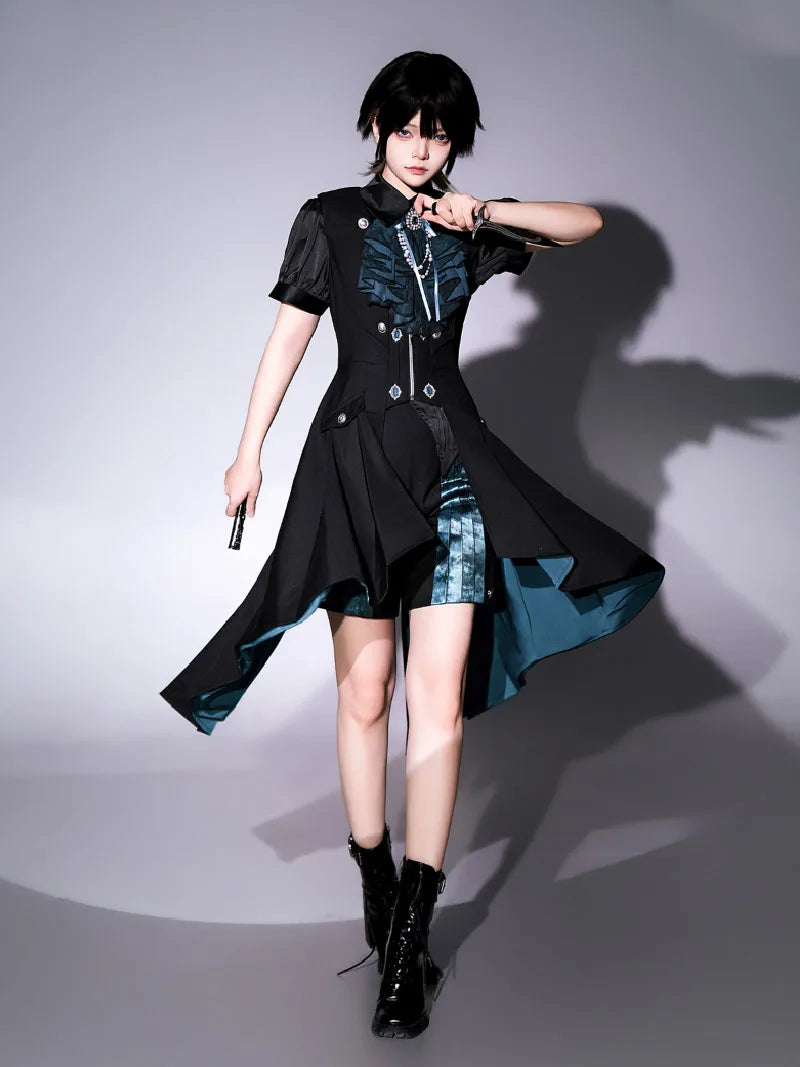 Ruffled Gothic Lolita Dresses featuring dark colors, lace accents and classic Lolita silhouettes