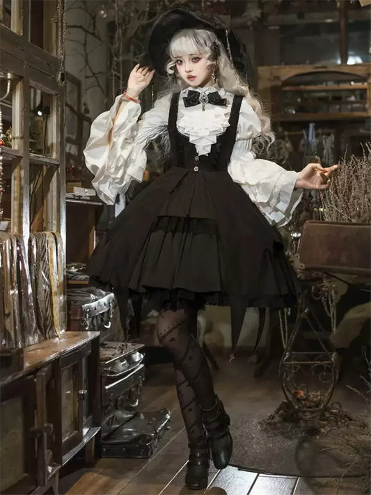 Gothic Lolita Fashion Witch OP Dress | Beautiful Dark Style