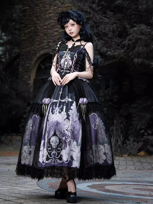 Elegant Gothic Lolitia Dress | Stunning Dark Lolita Outfit Set