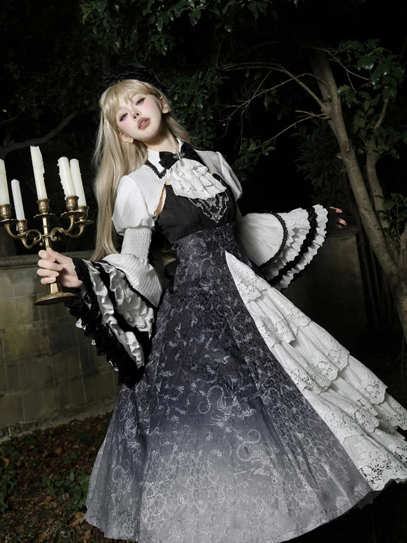 My Gothic Princess Dress featuring dark punk Lolita design with elegant lace, ruffles, and vintage gothic charm.