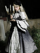 My Gothic Princess Dress featuring dark punk Lolita design with elegant lace, ruffles, and vintage gothic charm.