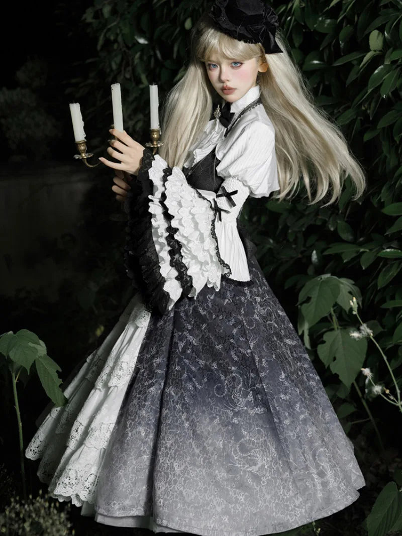 My Gothic Princess Dress featuring dark punk Lolita design with elegant lace, ruffles, and vintage gothic charm.