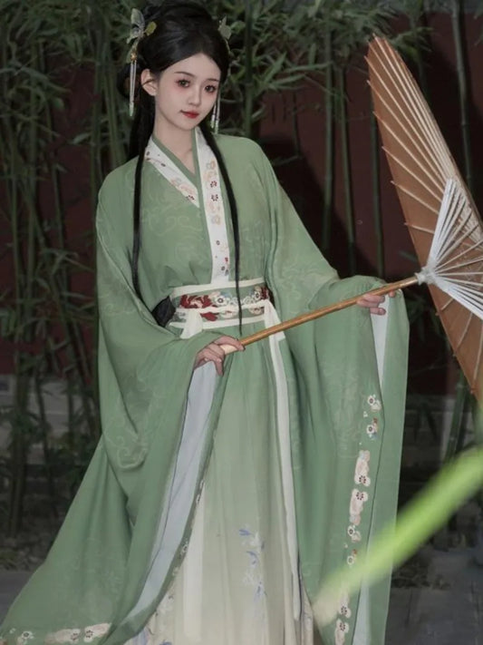 Green Hanfu Dress | Beautiful Flowing Ancient Chinese Gown